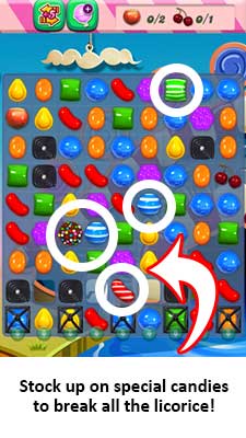 Candy Crush saga cheats - level 92