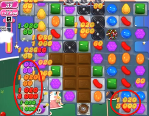 Candy Crush saga cheats - level 410