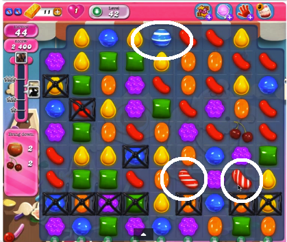 Candy Crush saga cheats - level 42