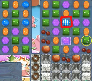 Candy Crush saga cheats - level 376