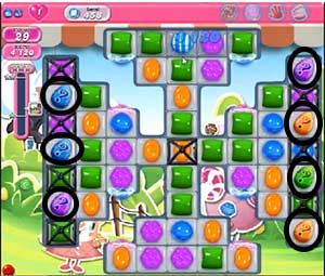 Candy Crush saga cheats - level 458