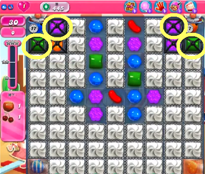 Candy Crush saga cheats - level 445