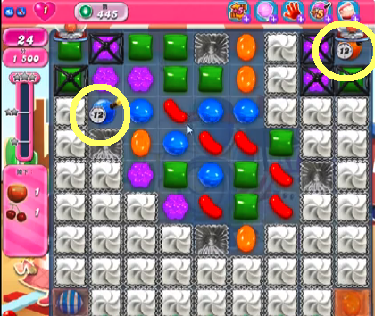 Candy Crush saga cheats - level 445