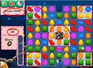 Candy Crush saga cheats - level 105