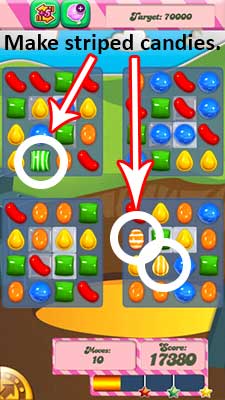 Candy Crush saga cheats - level 33