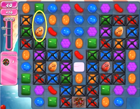 Candy Crush saga cheats - level 511