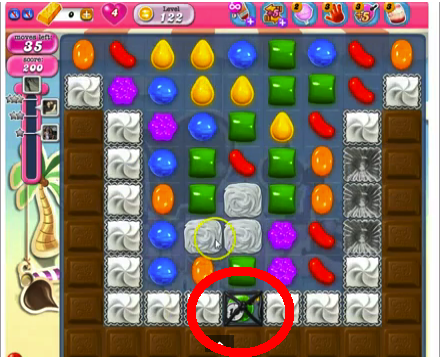 Candy Crush saga cheats - level 122