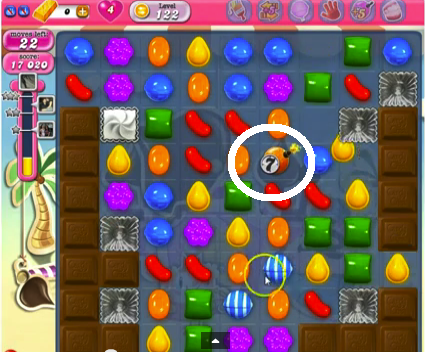 Candy Crush saga cheats - level 122