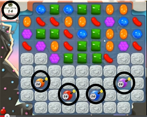 Candy Crush saga cheats - level 96