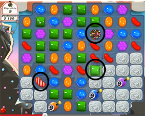 Candy Crush saga cheats - level 96