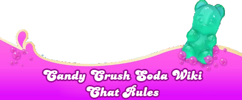 Página da web do Candy Crush Soda: Regras do bate-papo