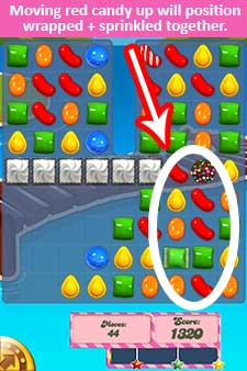 Candy Crush saga cheats - level 132