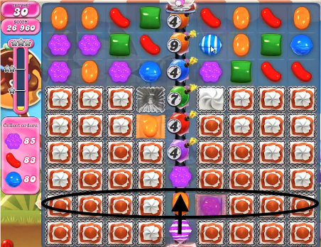 Candy Crush saga cheats - level 544