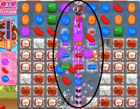 Candy Crush saga cheats - level 544