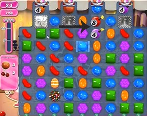 Candy Crush saga cheats - level 525