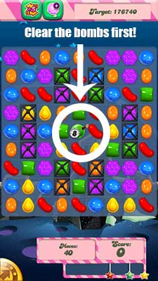 Candy Crush saga cheats - level 98