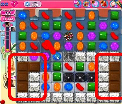 Candy Crush saga cheats - level 123