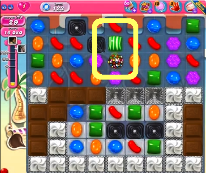 Candy Crush saga cheats - level 123
