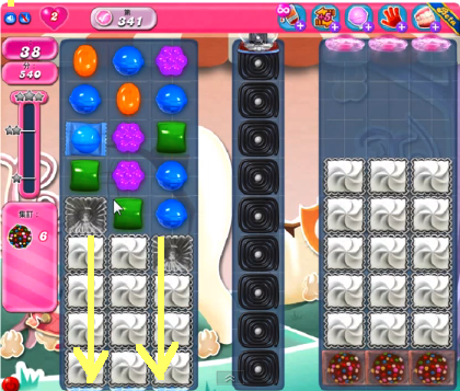 Candy Crush saga cheats - level 341