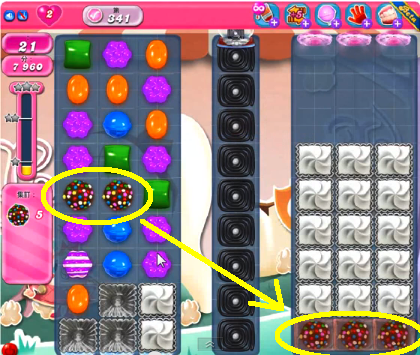 Candy Crush saga cheats - level 341