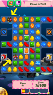 Candy Crush saga cheats - level 109