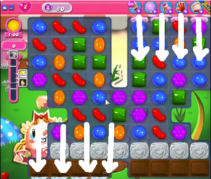 Candy Crush saga cheats - level 80