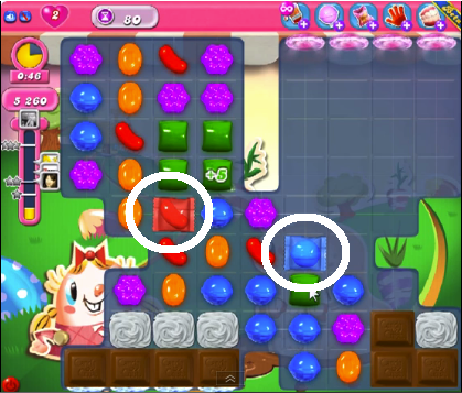 Candy Crush saga cheats - level 80