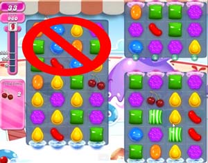 Candy Crush saga cheats - level 614