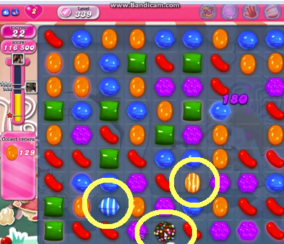 Candy Crush saga cheats - level 339