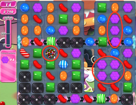 Candy Crush saga cheats - level 560